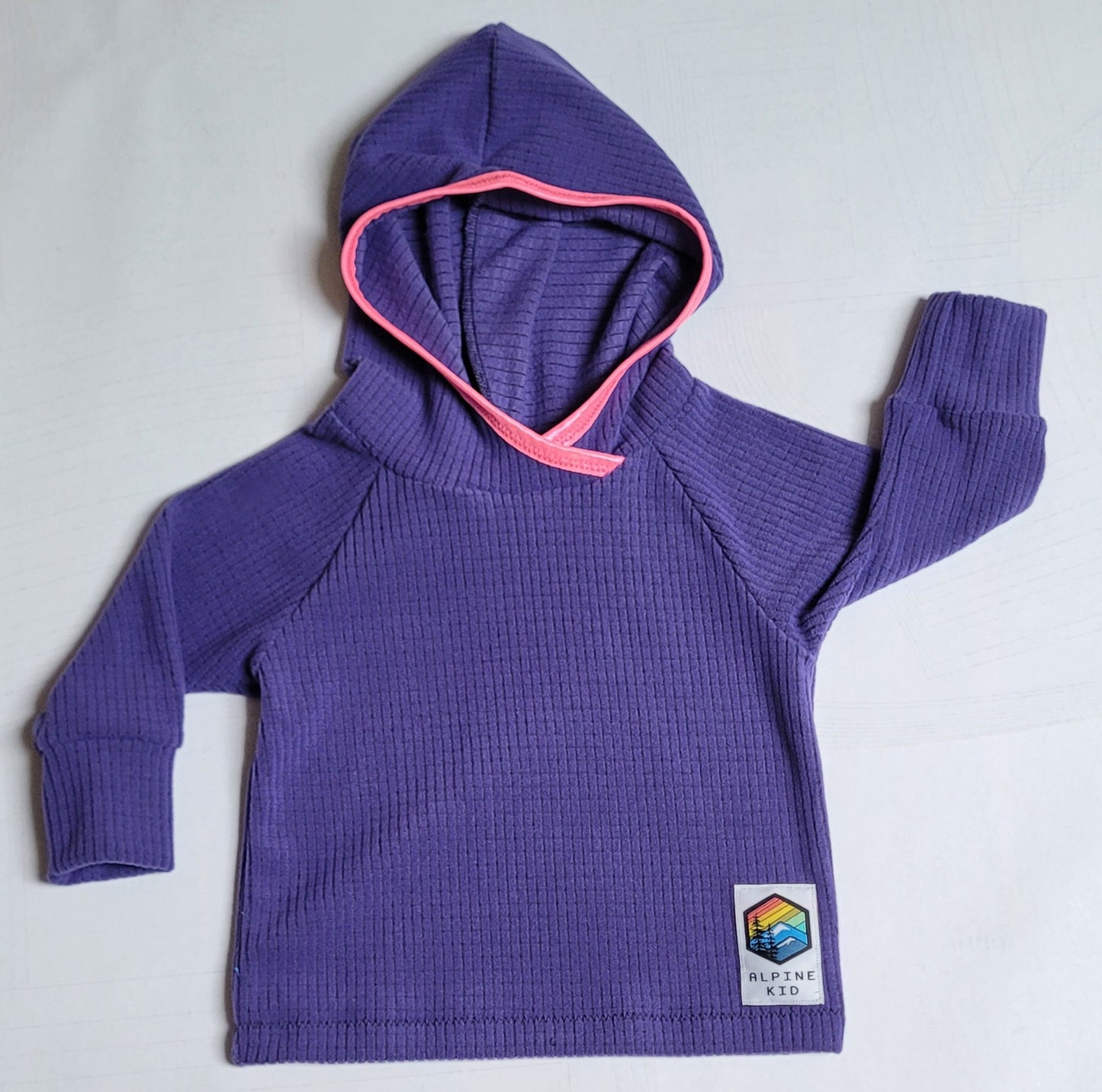 Custom Micro Grid Fleece Hoodie